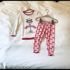 Kickee Pants PJ set, long sleeve & pant